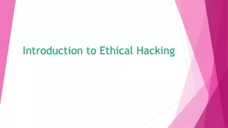 introduction to ethical hacking