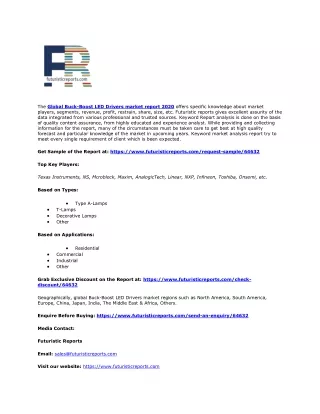 the global buck boost led drivers market report
