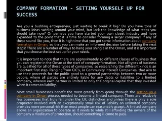 company formation setting yourself up for success