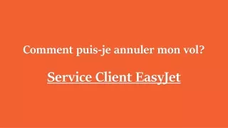 Service Client EasyJet