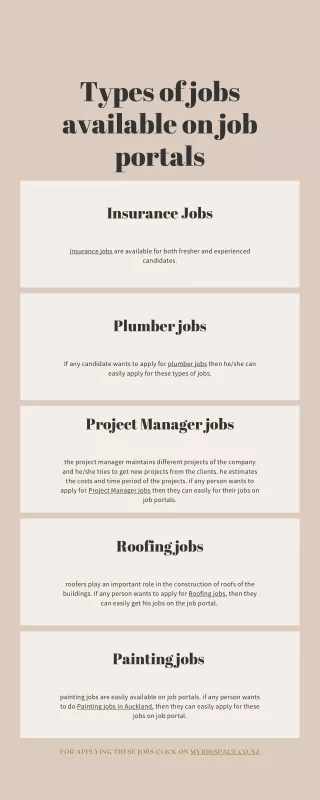types of jobs available on job portals