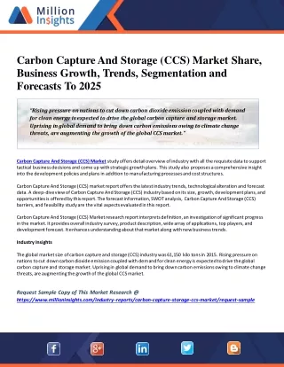 carbon capture and storage ccs market share