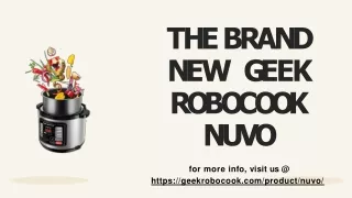 t h e b r a n d n e w g ee k r o b o c oo k nuvo