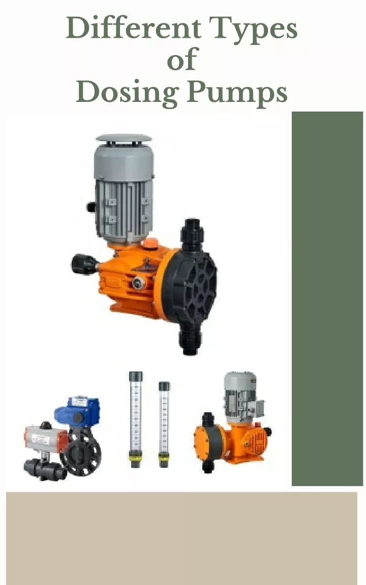 different types of dosing pumps