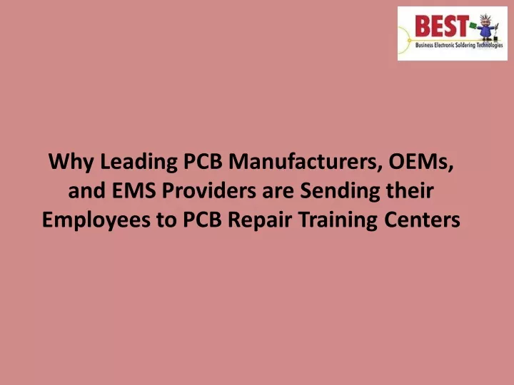 why leading pcb manufacturers oems