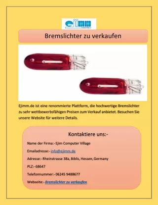 bremslichter zu verkaufen