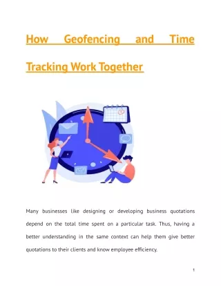 How Geofencing and Time Tracking Work Together