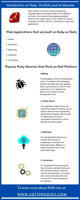 Hire Professional Ruby on Rails Developers - SoftProdigy Development Company