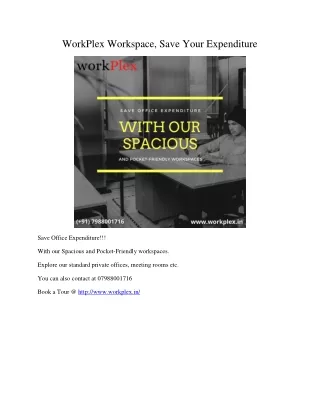 workplex workspace save your expenditure