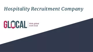 Hospitality Recruitment by Glocal RPO Company