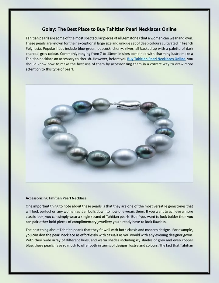 golay the best place to buy tahitian pearl