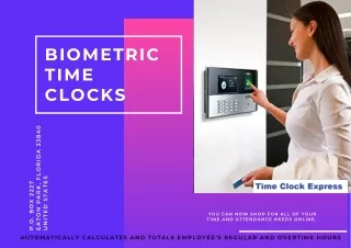 Biometric Time Clocks