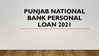 PNB Personal Loan Check Interest Rate June 2021