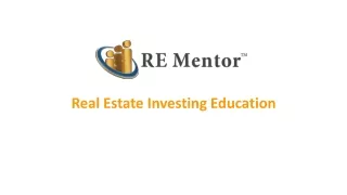 REMentor - Real Estate Investing Education