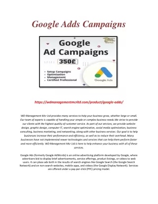 google adds campaigns