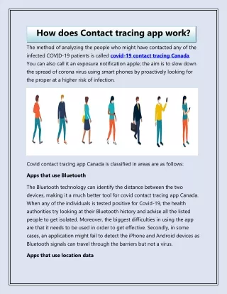 how does contact tracing app work
