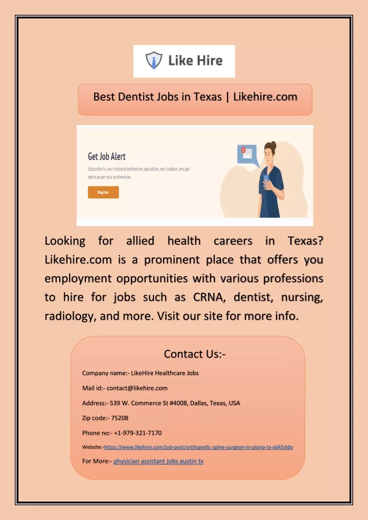 best dentist jobs in texas likehire com