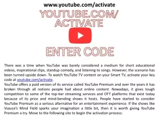 youtubecomactivate