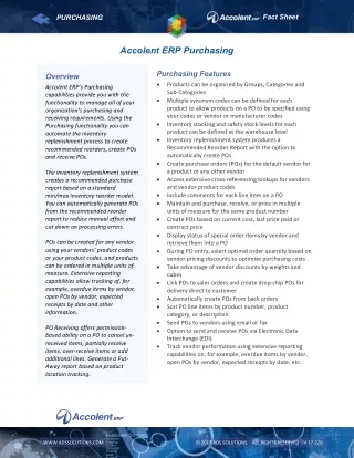 fact sheet