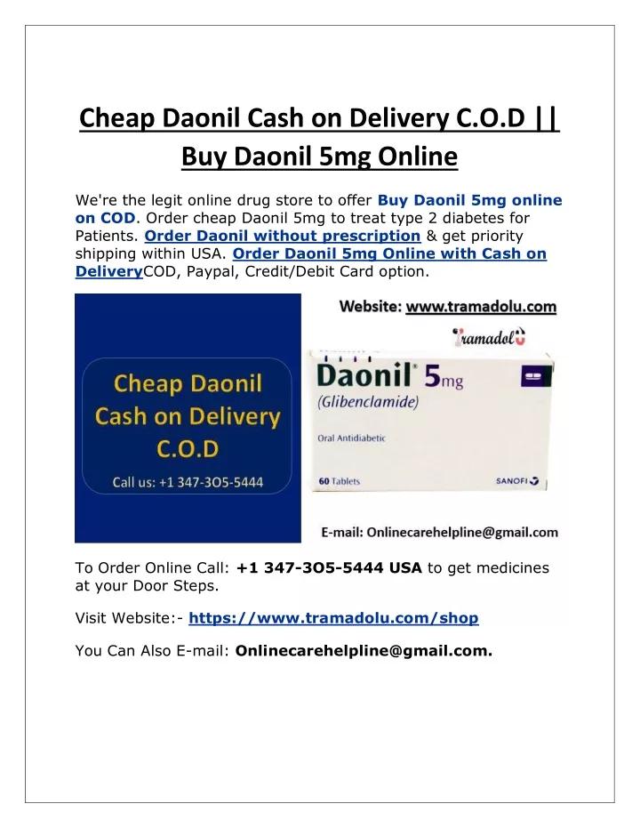 cheap daonil cash on delivery c o d buy daonil