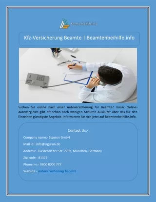 kfz versicherung beamte beamtenbeihilfe info