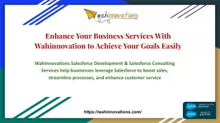 enhance your business services with wahinnovation