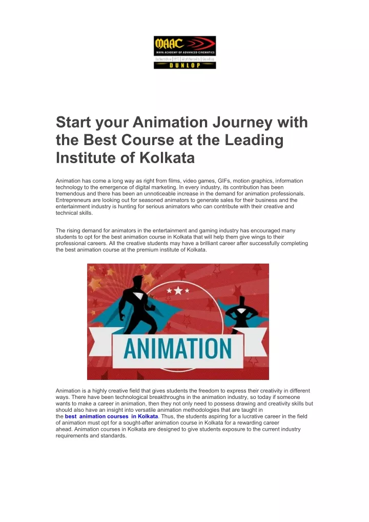 start your animation journey with the best course