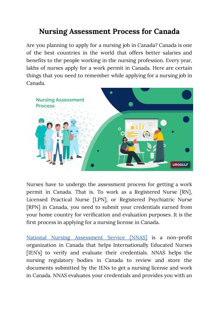 nursing assessment process for canada