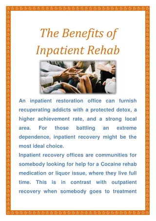 The Benefits of Inpatient Rehab