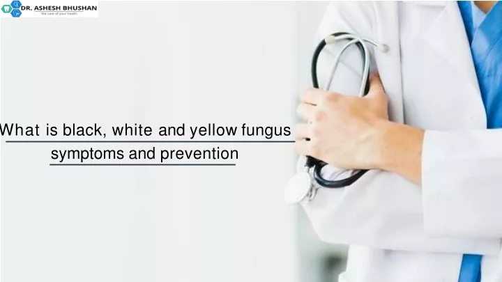 what is black white and yellow fungus