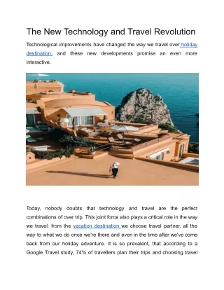 The New Technology and Travel Revolution