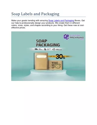 soap labels and packaging