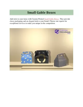 small gable boxes