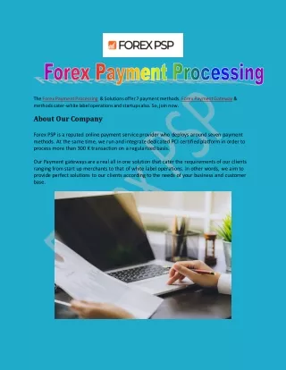 the forex payment processing solutions offer