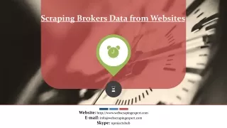 scraping brokers data from websites