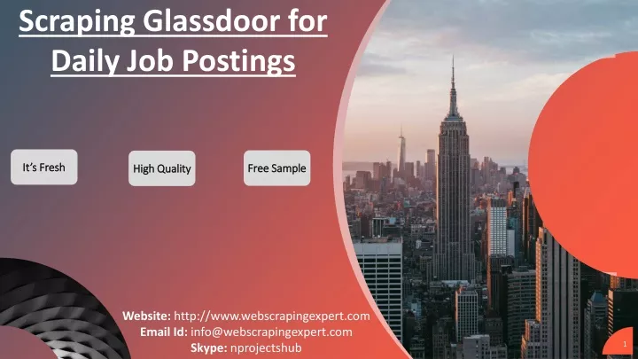 scraping glassdoor for daily job postings