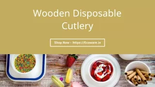 Wooden disposal cutlery
