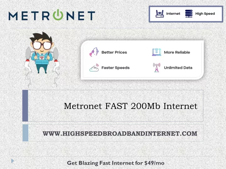 metronet fast 200mb internet