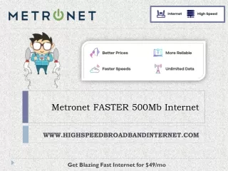 metronet faster 500mb internet