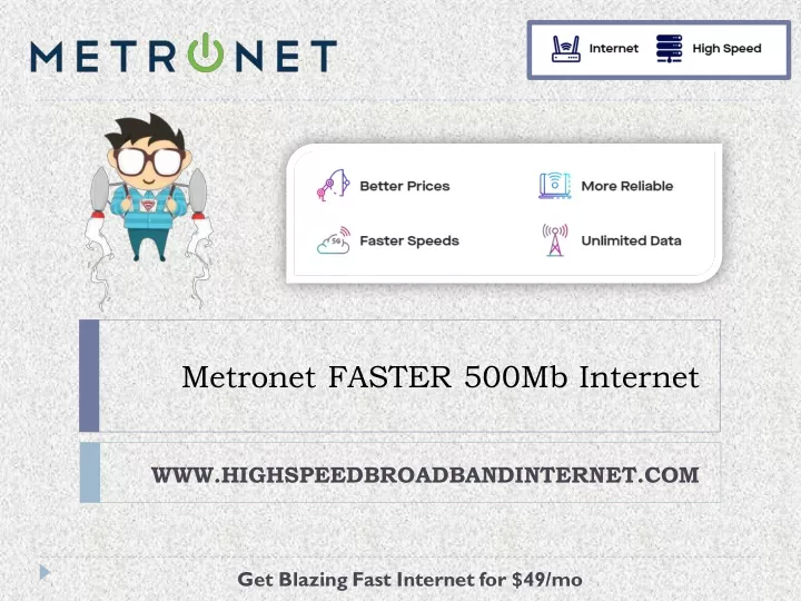 metronet faster 500mb internet