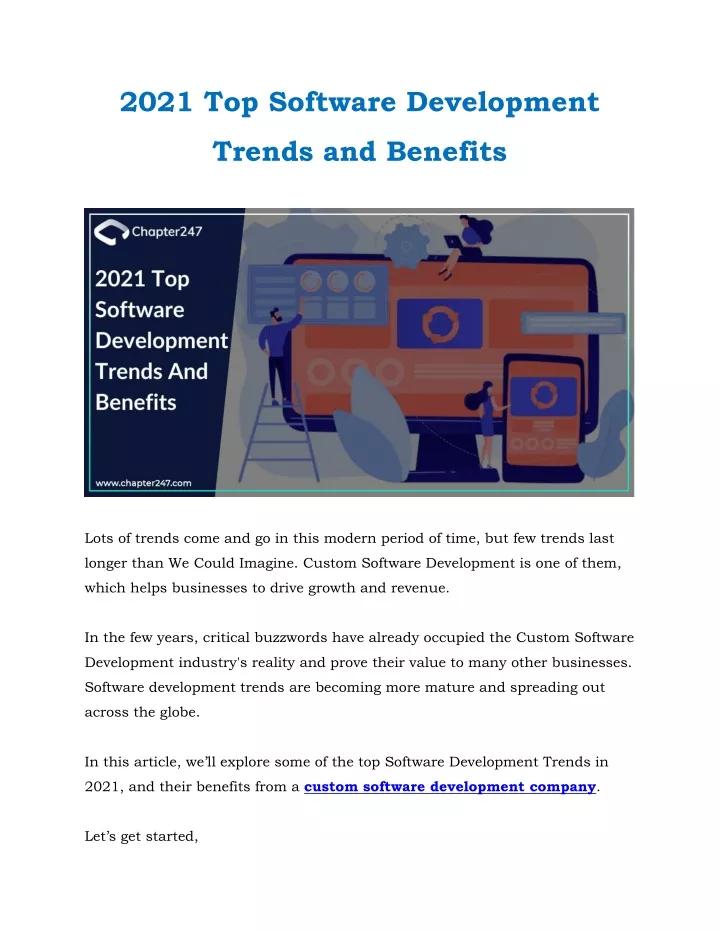 2021 top software development