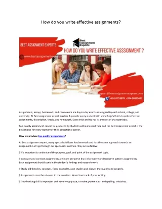 How do you write effective assignments-converted (1)
