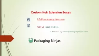Get Your Custom Hair Extension Packaging Boxes at Wholesale