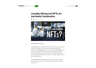 Liquidity Mining and NFTs; An Inevitable Combination