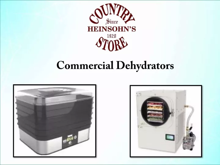 commercial dehydrators