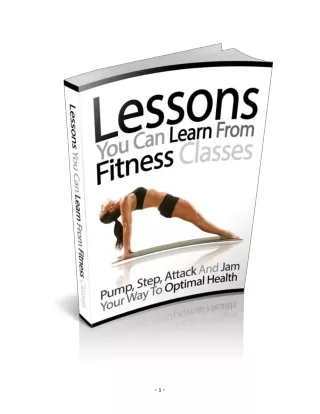 Lessons You Can Learn from Fitness Classes