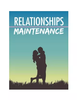 Relationships Maintenance Tips