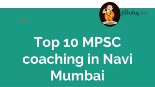 Best MPSC coaching in Navi Mumbai