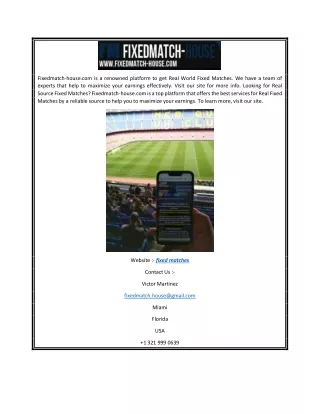 fixedmatch house com is a renowned platform