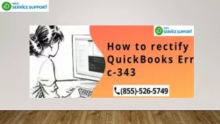 How to rectify QuickBooks Error c-343